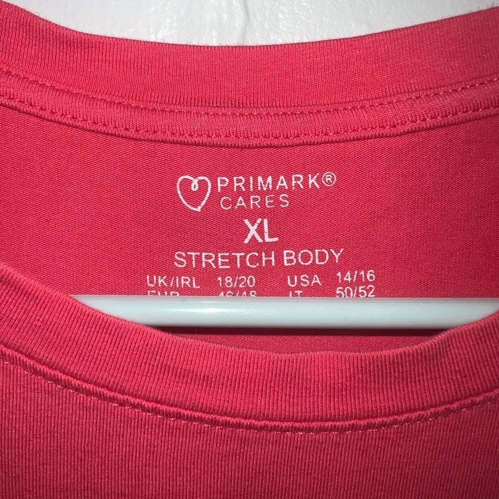 Primark Cares Women’s Stretch Short Sleeve Pink Bodysuit Size XL - Picture 2 of 3